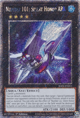 Number 101: Silent Honor ARK - RA04-EN211 - (Platinum Secret Rare) - 1st Edition